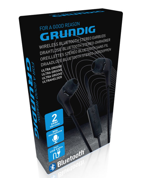 GRUNDIG In-Ear Headset Bluetooth, schwarz - Produktbild 2