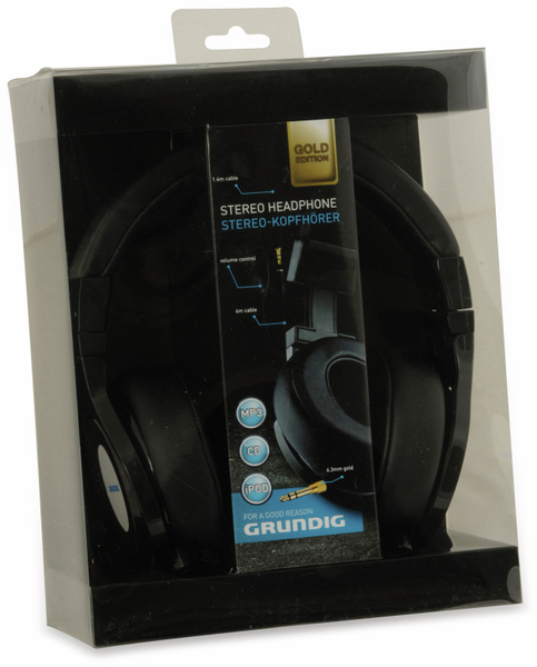 Grundig Over-Ear Kopfhörer 4m, schwarz - Produktbild 4