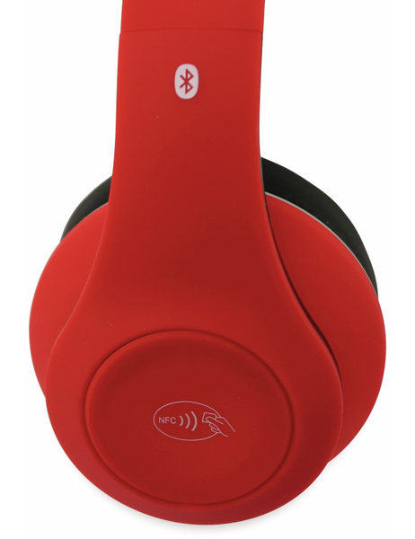 Bluetooth Headset, BKH, rot, B-Ware - Produktbild 3