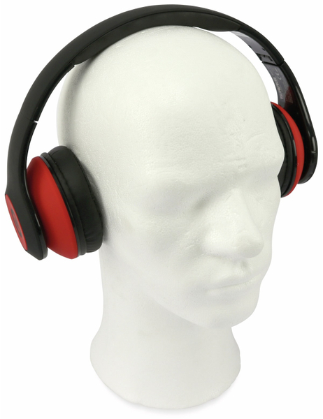 Bluetooth Headset, BKH, schwarz/rot, B-Ware