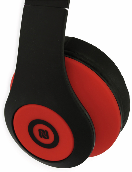 Bluetooth Headset, BKH, schwarz/rot, B-Ware - Produktbild 3