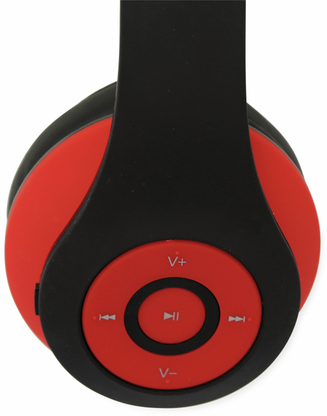 Bluetooth Headset, BKH, schwarz/rot, B-Ware - Produktbild 4