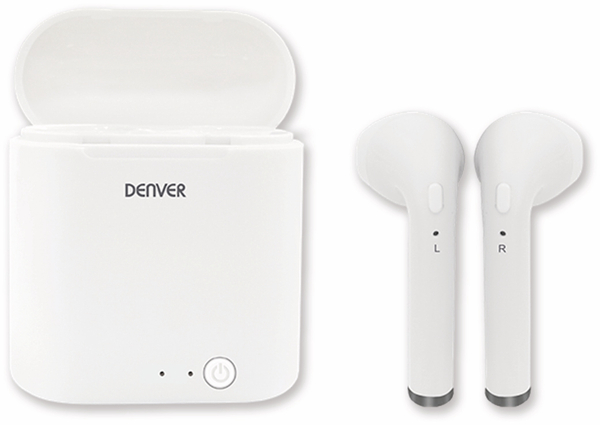 DENVER In-Ear Ohrhörer TWQ-40, weiß, mit QI-Ladefunktion - Produktbild 3