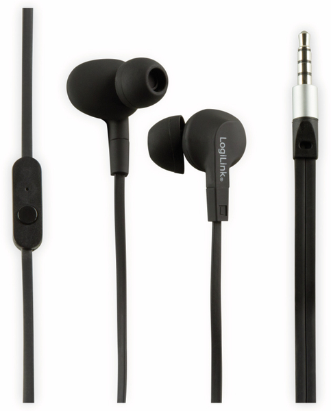 LogiLink In-Ear Ohrhörer HS0042, schwarz, wassergeschützt (IPX6)