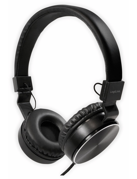 LOGILINK On-Ear Kopfhörer HS0049BK, faltbar, schwarz