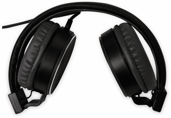 LOGILINK On-Ear Kopfhörer HS0049BK, faltbar, schwarz - Produktbild 2