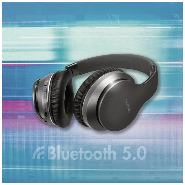 LOGILINK Bluetooth Over-Ear Kopfhörer BT0053, mit Active-Noise-Cancelling - Produktbild 7