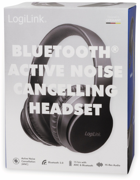 LOGILINK Bluetooth Over-Ear Kopfhörer BT0053, mit Active-Noise-Cancelling - Produktbild 10