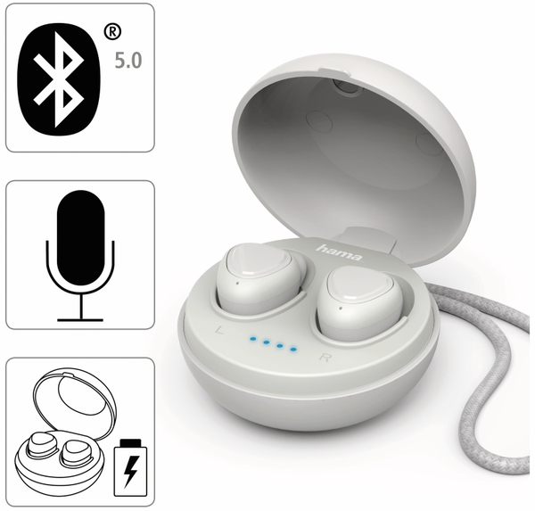Hama In-Ear Ohrhörer LiberoBuds, grau - Produktbild 2