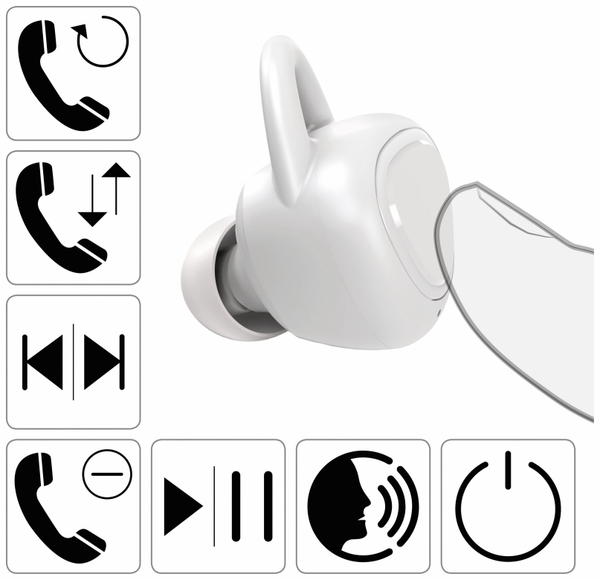 Hama In-Ear Ohrhörer LiberoBuds, grau - Produktbild 3