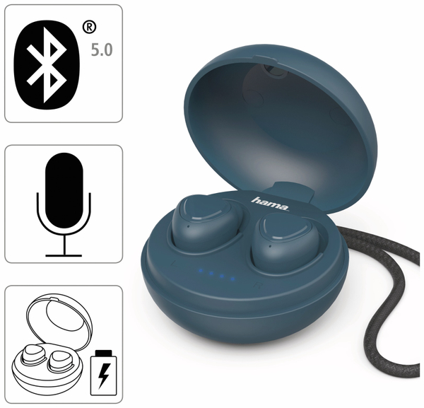 Hama In-Ear Ohrhörer LiberoBuds, blau - Produktbild 2