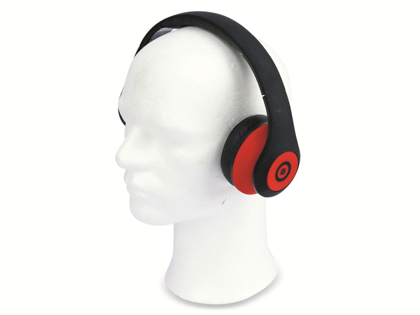 Bluetooth Headset, BKH 284, rot/schwarz, B-Ware - Produktbild 2
