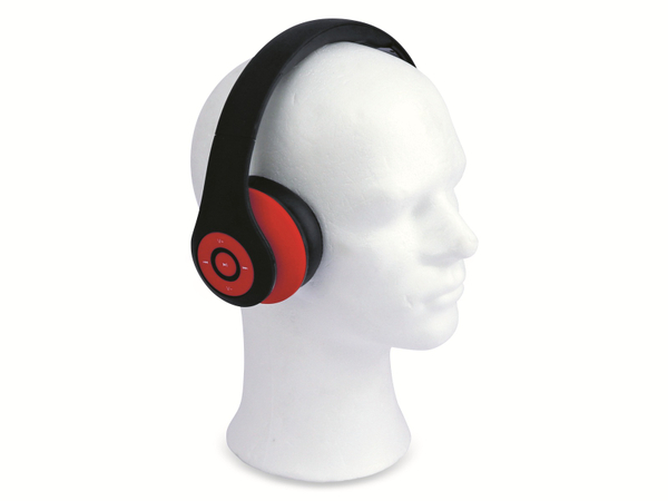 Bluetooth Headset, BKH 284, rot/schwarz, B-Ware - Produktbild 3