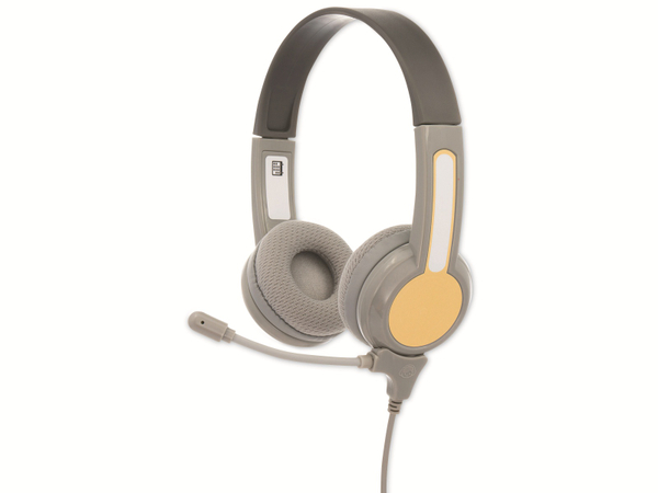 ONANOFF On-Ear Education Kopfhörer für Kinder, mit Stabmikrofon, grau - Produktbild 5