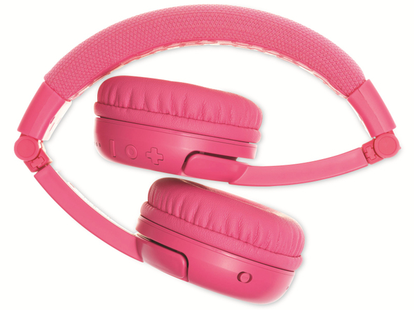 ONANOFF Bluetooth On-Ear Kopfhörer BuddyPhones Play+, für Kinder, pink - Produktbild 2