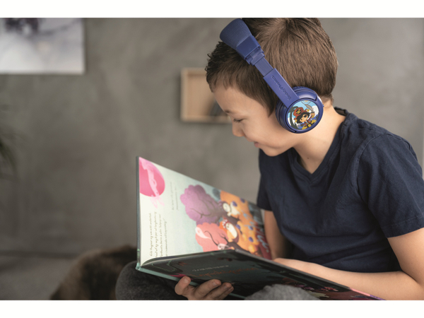 ONANOFF Bluetooth On-Ear Kopfhörer BuddyPhones Play+, für Kinder, blau - Produktbild 3