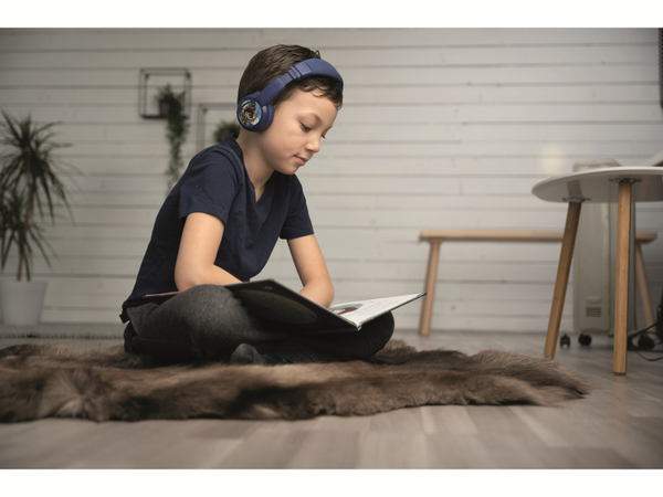 ONANOFF Bluetooth On-Ear Kopfhörer BuddyPhones Play+, für Kinder, blau - Produktbild 4