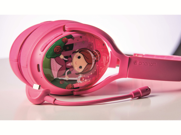 ONANOFF Bluetooth Over-Ear Kopfhörer BuddyPhones Cosmos+, für Kinder, pink - Produktbild 2