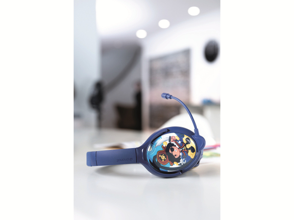 ONANOFF Bluetooth Over-Ear Kopfhörer BuddyPhones Cosmos+, für Kinder, blau - Produktbild 2