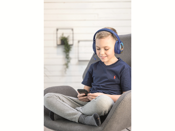 ONANOFF Bluetooth Over-Ear Kopfhörer BuddyPhones Cosmos+, für Kinder, blau - Produktbild 3