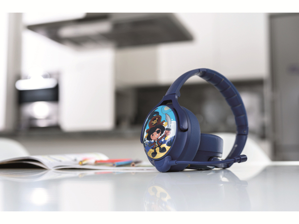 ONANOFF Bluetooth Over-Ear Kopfhörer BuddyPhones Cosmos+, für Kinder, blau - Produktbild 5