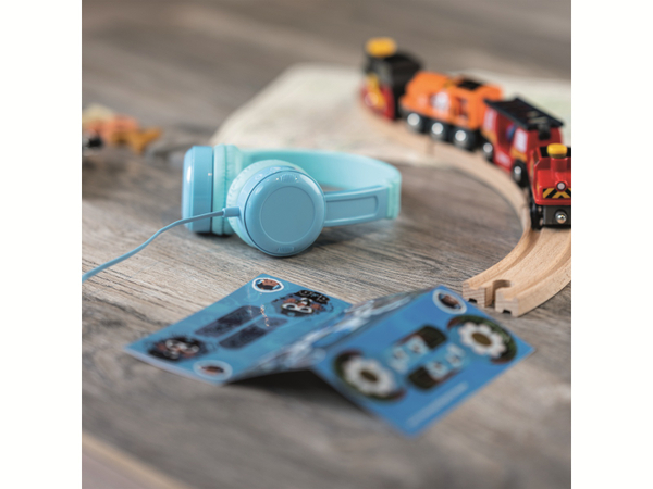 ONANOFF On-Ear Kopfhörer BuddyPhones Travel, für Kinder, blau - Produktbild 6