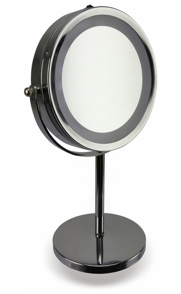 LED-Stand Kosmetikspiegel, 33 cm, verchromt, B-Ware