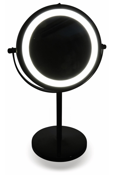 LED-Stand Kosmetikspiegel, 33 cm, verchromt, B-Ware - Produktbild 4