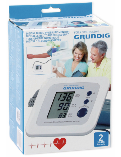 GRUNDIG Oberarm Blutdruckmessgerät BP101G - Produktbild 6