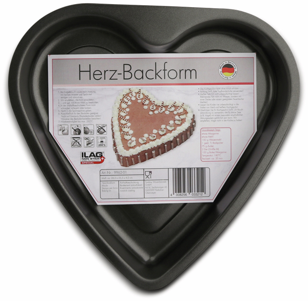Backform Herz, antihaftbeschichtet - Produktbild 2