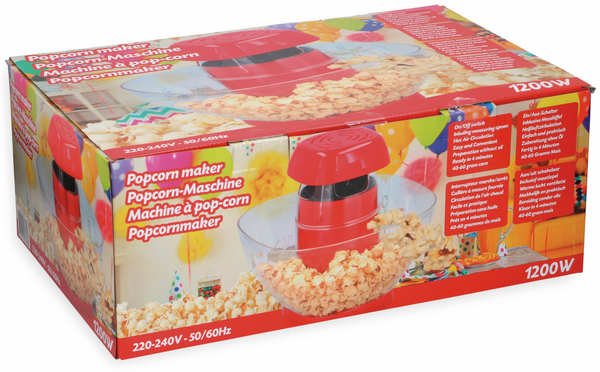 Popcornmaschine MY-B017, 1200 W, rot - Produktbild 2