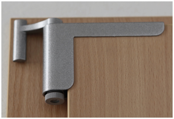 Mini-Türschließer, Clip Close, silber - Produktbild 7