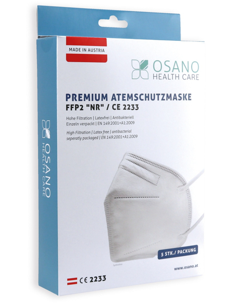 5er Set Atemschutzmasken FFP2 NR - Produktbild 4