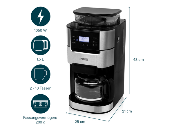 PRINCESS Kaffeemaschine Roma, 1,5 L, 1050 W - Produktbild 17