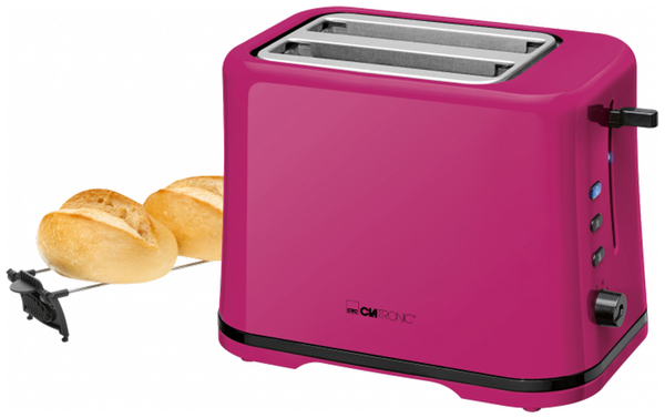 Clatronic Toaster TA 3554, 870 W, brombeer - Produktbild 2