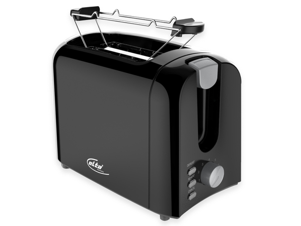 ELTA Toaster CTO-750.16S, Cool Touch, 750 W, schwarz