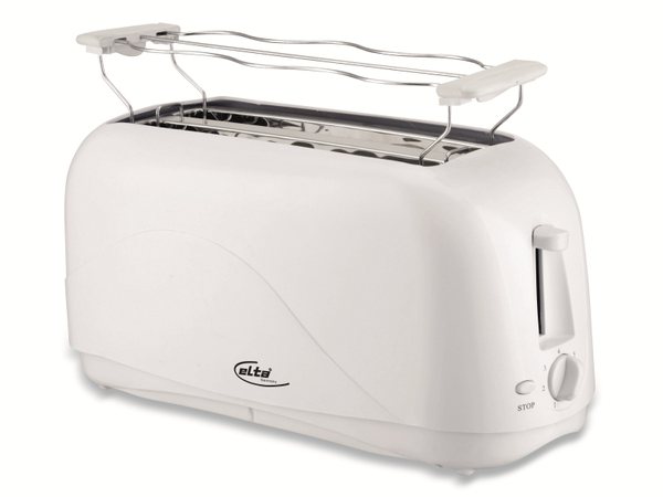 Elta Langschlitz Toaster LCTO-1300, Cool Touch, 1300 W, weiß