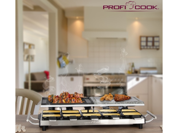 PROFI COOK Raclette-Grill PC-RG 1144 inox, 2-in1, 1700 W, 10 Personen - Produktbild 5