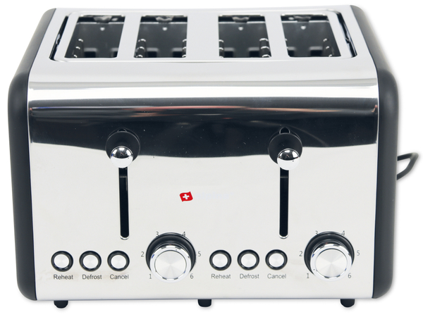 ALPINA Toaster, 1500 W, 4 Scheibentoaster, silber - Produktbild 2