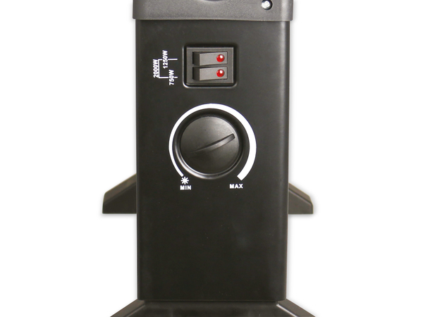 EMERIO Konvektor-Heizgerät CH-128215.1, 2000 W, schwarz - Produktbild 2