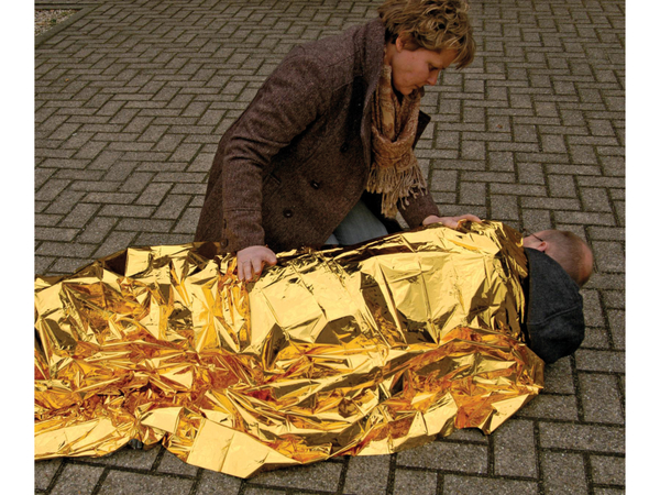 COMFORT AID Rettungsdecke, silber/gold, 210x160 cm online kaufen