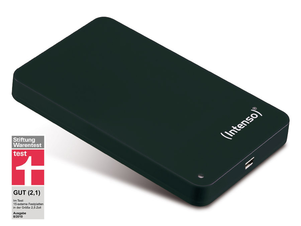 Intenso USB 2.0-HDD Memory Station, 6,35 cm (2,5&quot;), 500 GB, schwarz