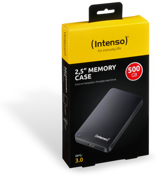 Intenso USB 3.0-HDD Memory Case, 500 GB, schwarz - Produktbild 2