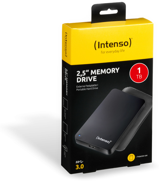 INTENSO USB 3.0-HDD Memory Drive, 1 TB, schwarz, 6,35 cm (2,5&quot;) - Produktbild 2