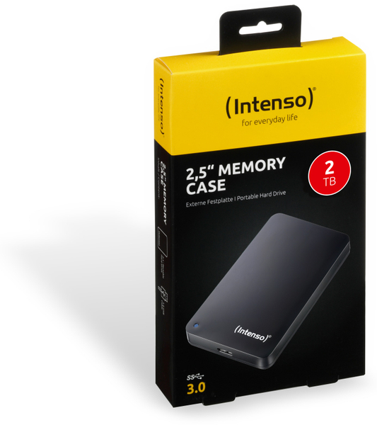 USB 3.0-HDD INTENSO Memory Case, 2 TB, schwarz - Produktbild 2