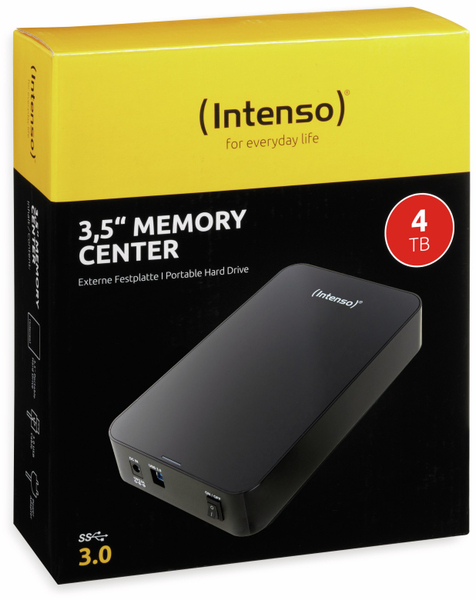Intenso USB 3.0-HDD Memory Center, 4 TB, schwarz - Produktbild 2