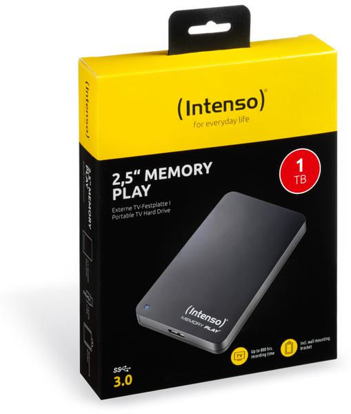 INTENSO USB 3.0-HDD Memory Play, 1 TB - Produktbild 2