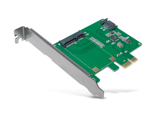 LogiLink SATA-Controllerkarte PC0077, PCIe, mSATA SDD + SATA III SSD/HDD