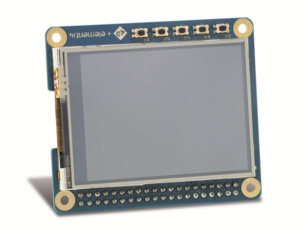 RASPBERRY PI 6,09 cm (2,4&quot;) TFT-Display mit Touchscreen 4D SYSTEMS 4DPI-24-HAT