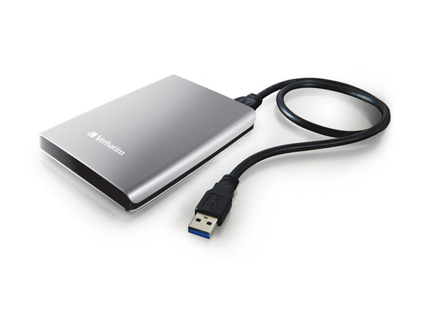 Verbatim Externe USB 3.0 Festplatte Store &#039;n&#039; Go, 1 TB, silber